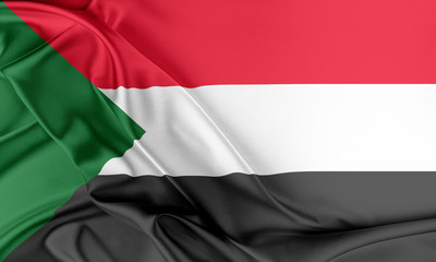 Obraz premium Sudan Flag. 