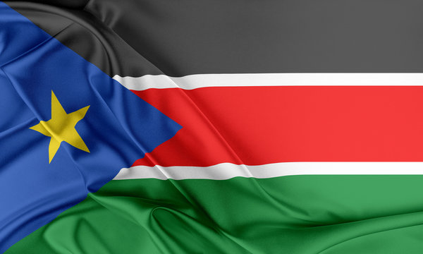 South Sudan Flag. 