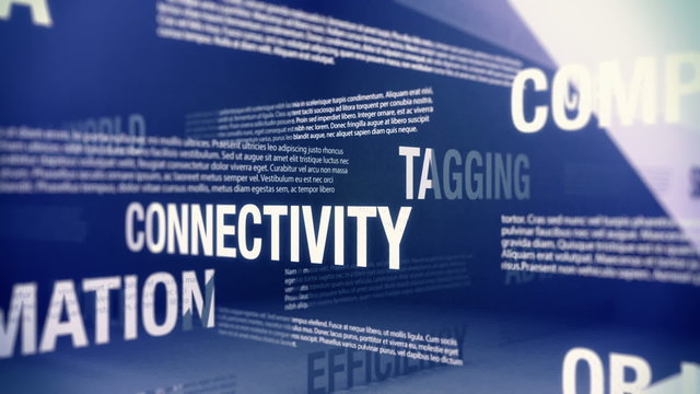 Internet of Things Related Terms Seamlessly Looping Animation