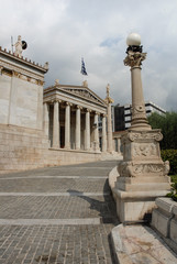 Fototapeta na wymiar National Academy Athens - lateral view