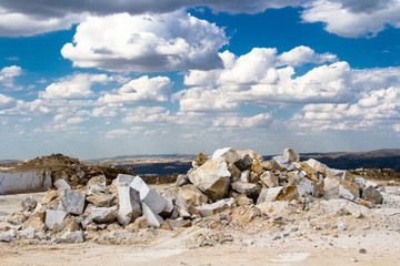 marble quarry, stone texture, Stone Quarrying