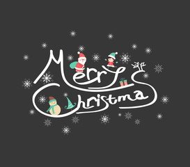 Christmas Typographic Background
