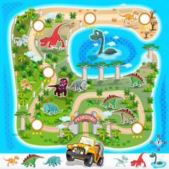 Prehistoric Zoo Map Collection 01