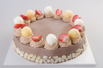 ice cream. chocolate ice cream cake