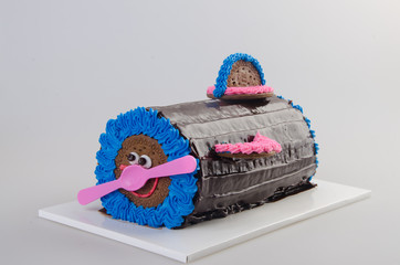 ice cream. chocolate ice cream cake