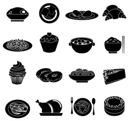 Food icons set