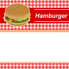 Background abstract red hamburger yellow frame illustration vector