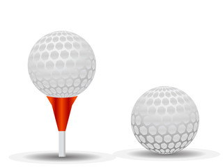golf ball with pattern vector object illustration