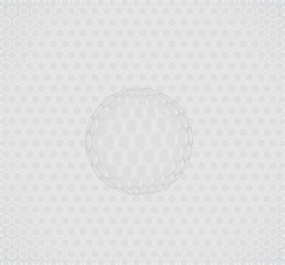 Fototapeta na wymiar golf ball with pattern vector object illustration