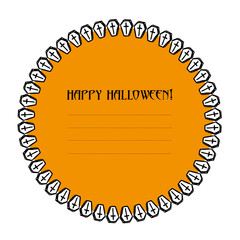 Halloween card template
