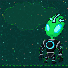 Space travel. Vector illustration in style flat