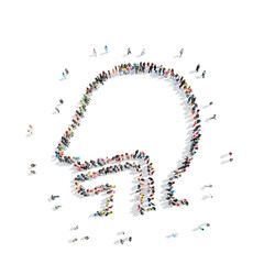 people in the shape of a man's esophagus