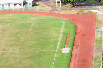 Fototapeta premium stade d'athlétisme et de football 