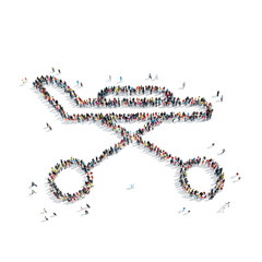 people in the shape of wheelchair, medicine