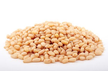  Cedar Pine nuts, isolated