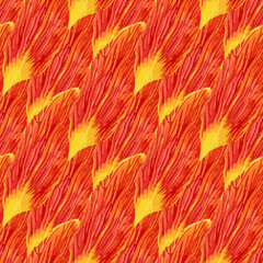 Seamless pattern with watercolor flowers. Lily petals background for wallpaper, textile, fabric or packaging design