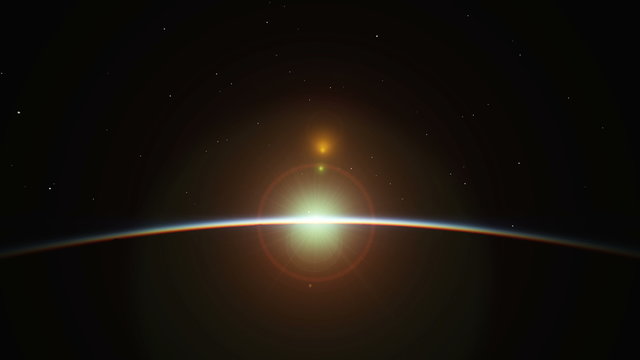 planet sunrise 4k