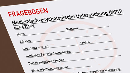 fm10 FormularMuster - Medizinisch psychologische Untersuchung MPU - Idiotentest - 16zu9 g3790