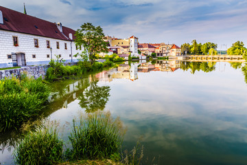 Fototapeta na wymiar View of Jindrichuv Hradec Castle-Czech Republic