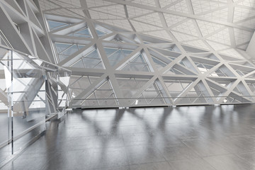 Modern empty atrium or hall interior