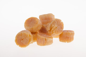 dried scallop on background