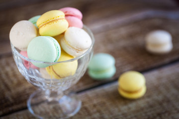 French macarons, mix colors
