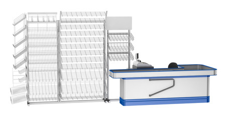 The cash register point of sale