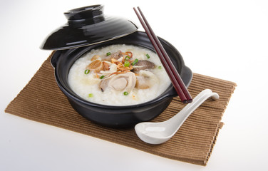 abalone porridge rice gruel