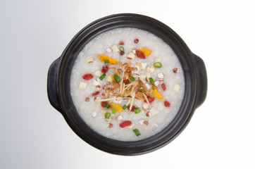 Simple and healthy porridge cooked with sweet potato. For diet a