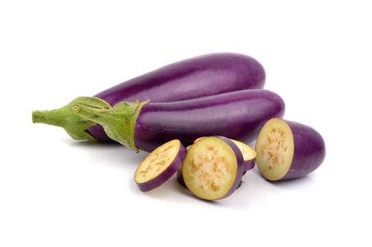 eggplant isolated on a white background
