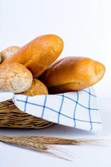 Fresh natural bread food