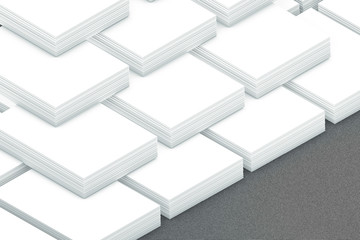 many cards stack of paper template to presentation