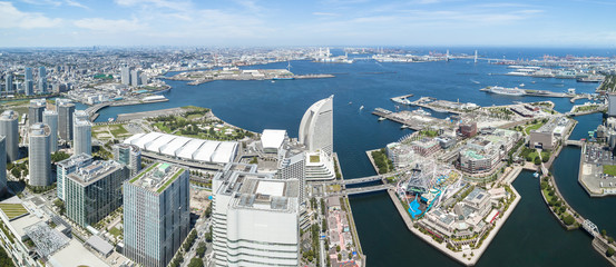 Obraz premium Yokohama Minatomirai Panorama