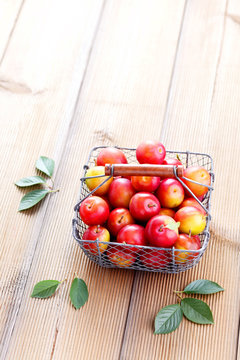 basket of plums