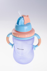Fototapeta premium baby bottle, baby bottle on background