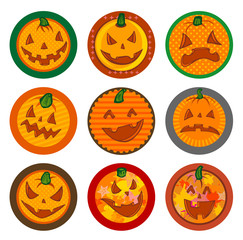 Hallooween Vector drink coasters 