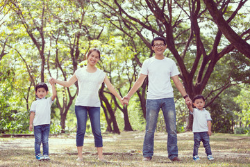 Obraz premium .Happy Family enjoy and do activity together