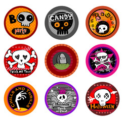 Hallooween Vector drink coasters 