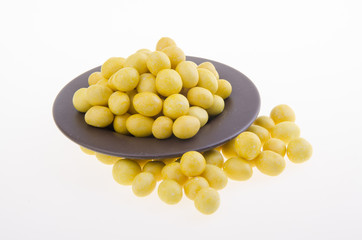 Peanutes or Crispy Coated Peanuts on background.
