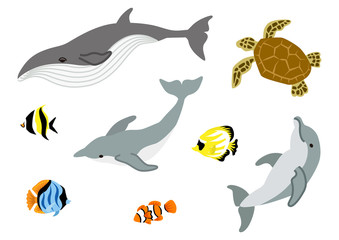 Marine life set