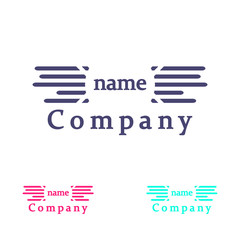 Logotype for promotion your business. Vector icon