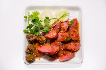 Fried meatballs Made from pork. Thai's snack