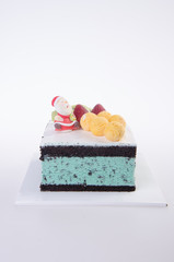 cake, Christmas ice cream cake