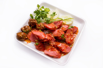 Fried meatballs Made from pork. Thai's snack