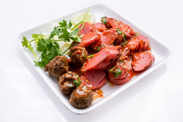 Fried meatballs Made from pork. Thai's snack