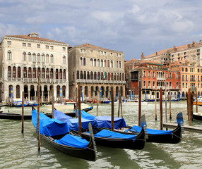  Gondola on the Grand Canal  Venice, Italy