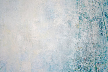 Background, abstract blue color texture, handmade, paint strokes, gouache, acrylic.