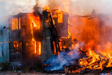 Burning house