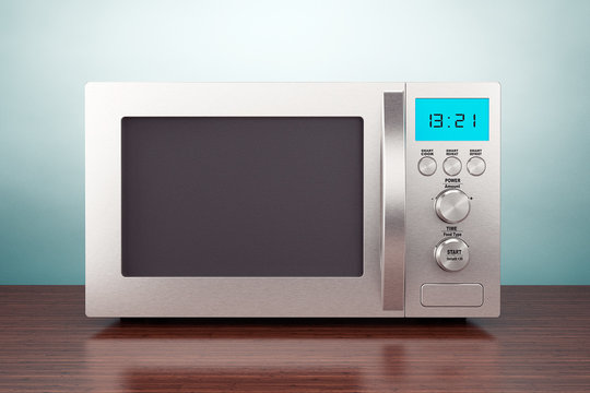 Old Style Photo. Microwave Oven