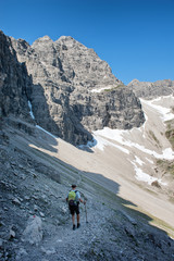 Obraz premium Hochvogel Mountain in the Bavarian Alps, Germany